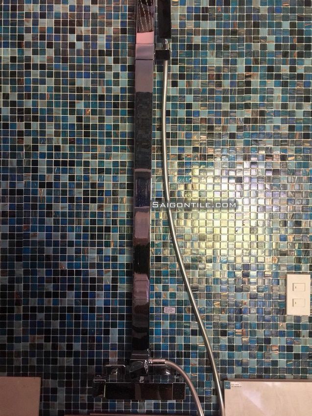 Gạch mosaic xà cừ phòng tắm SA018
