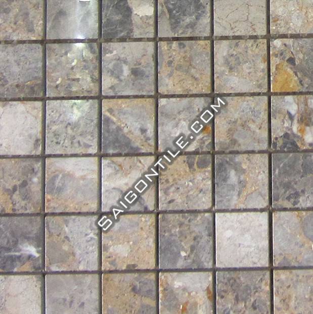 Grey stone mosaic tiles 48x48mm MY01-P