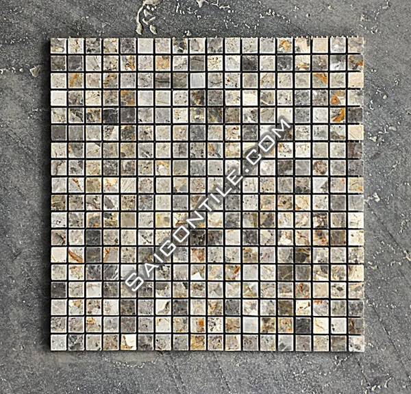 Yellow stone mosaic tiles 15x15mm SY01-P