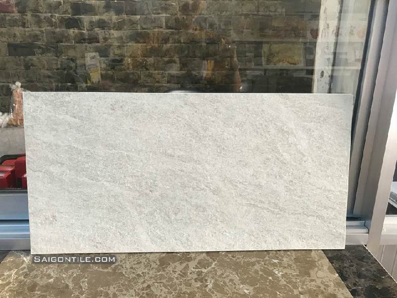 Gạch lát nền Taicera giả đá màu xám trắng chống trượt 30x60 G63763