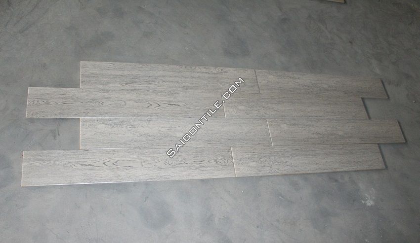 Gạch vân gỗ 150x900 xám nhạt DMW15925