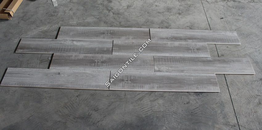 Gạch vân gỗ đẹp khổ bự màu xám 200x1000 nhập trung quốc DW21T492