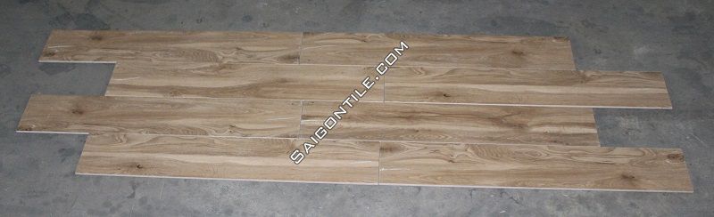 Gạch vân gỗ Trung Quốc màu begie DMW122K43