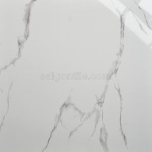 Gạch đẹp giá rẻ trắng vân khói xám 60x60 bóng kính Trung Quốc DBY6610