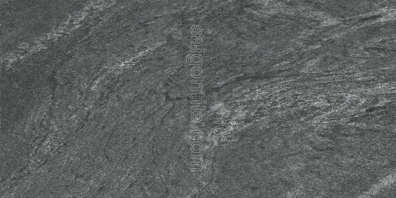 Gạch lát nền 300x600 Eurotile Lưu Sa vân cát màu than củi LUS G03