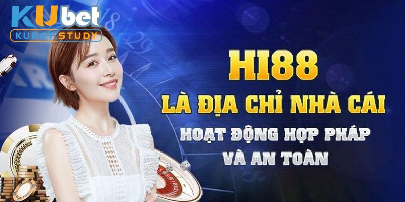 Hi88 một trong những nhà cái an toàn hợp pháp